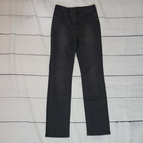 Rebecca Taylor La Vie Size 28 Black Skinny Jeans Essential 5 Pocket Design Denim - Picture 2 of 9